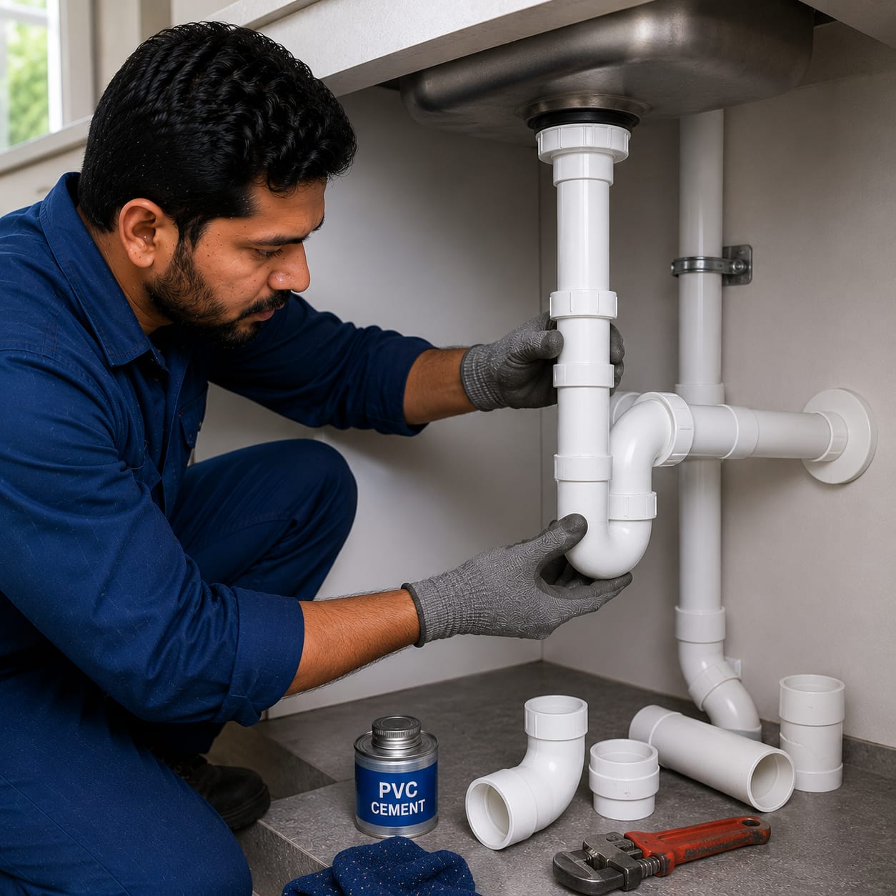 PVC Drain Pipe Installation