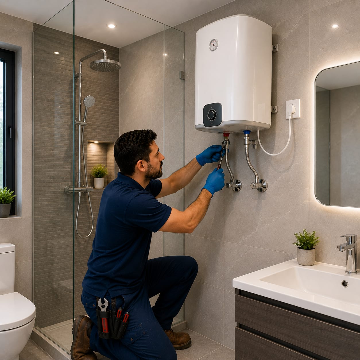 Wall Mounted Geyser Installation